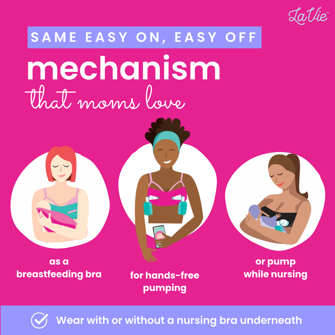 Elvie Pump Nursing Bra Extender | Breastfeeding Bra Strap Holder | Bra  Strap Clips for Nursing Bras for Breastfeeding & Pumping | Breast Feeding