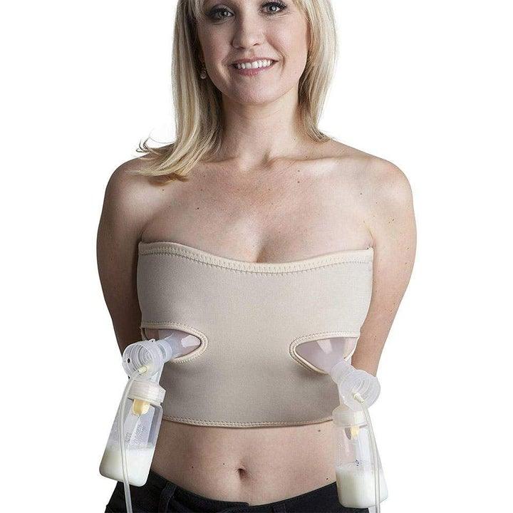 Women Adjustable Breast-Pumps Holding，Hands Free Pumping Bra and