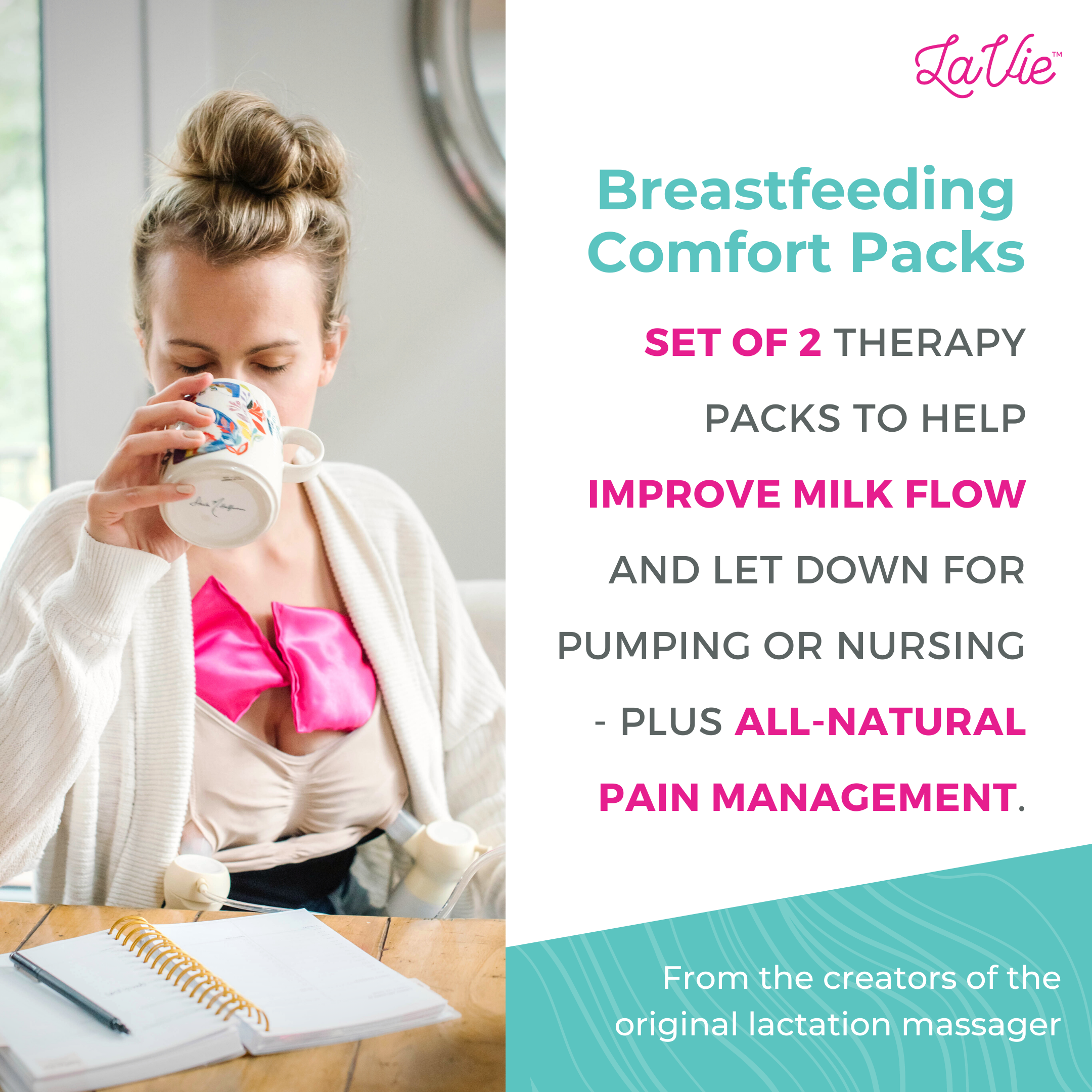 Lactivate® Ice & Heat Breast Packs for breastfeeding mums